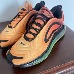 Nike Air Max Orange and Black Sneakers